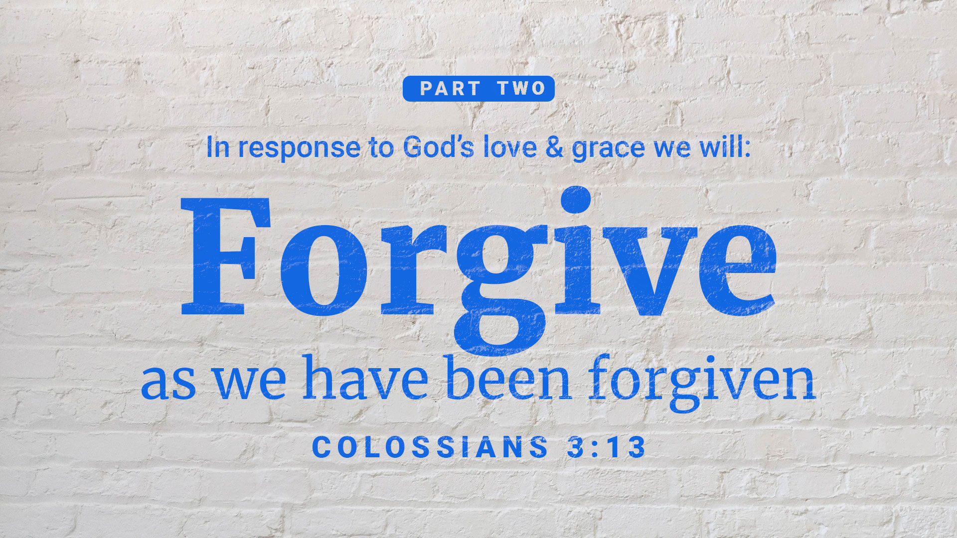 We Forgive as We Have Been Forgiven - Good Shepherd Lutheran Church